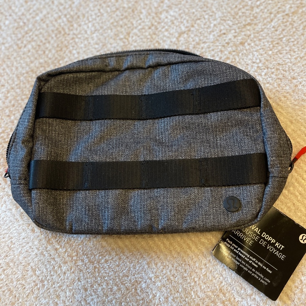 Lululemon Athletica Charcoal and Black Toiletry Bag